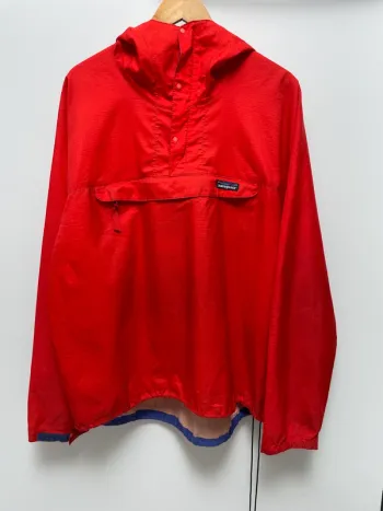 Veste à capuche vintage Patagonia homme L rouge 1/4 zip années 90 Made in USA 🇺🇸
