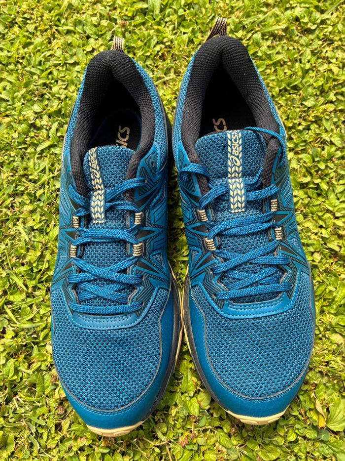 Baskets asics gel venture 8 bleu marine et beige pointure 44 neuves - photo numéro 5