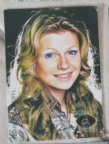 Carte de collection Karen CHERYL 7 x 5 cm