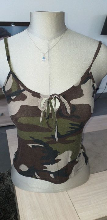 Débardeur kaki "militaire" taille unique