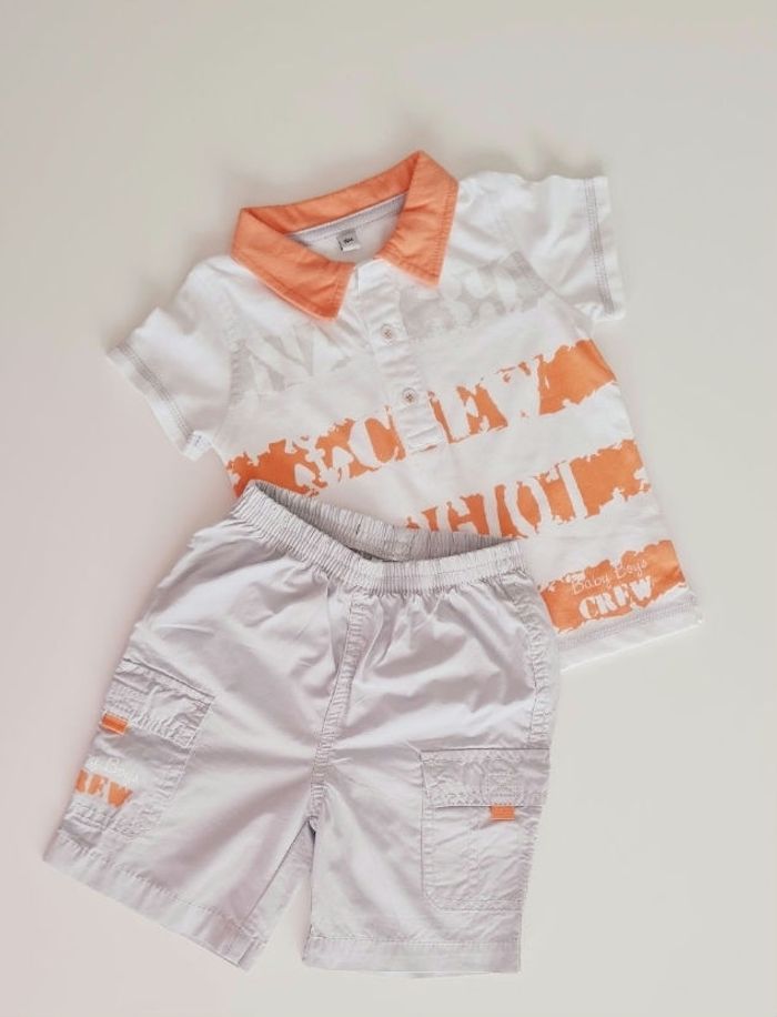Ensemble polo + bermuda coton neuf 18 mois - photo numéro 3