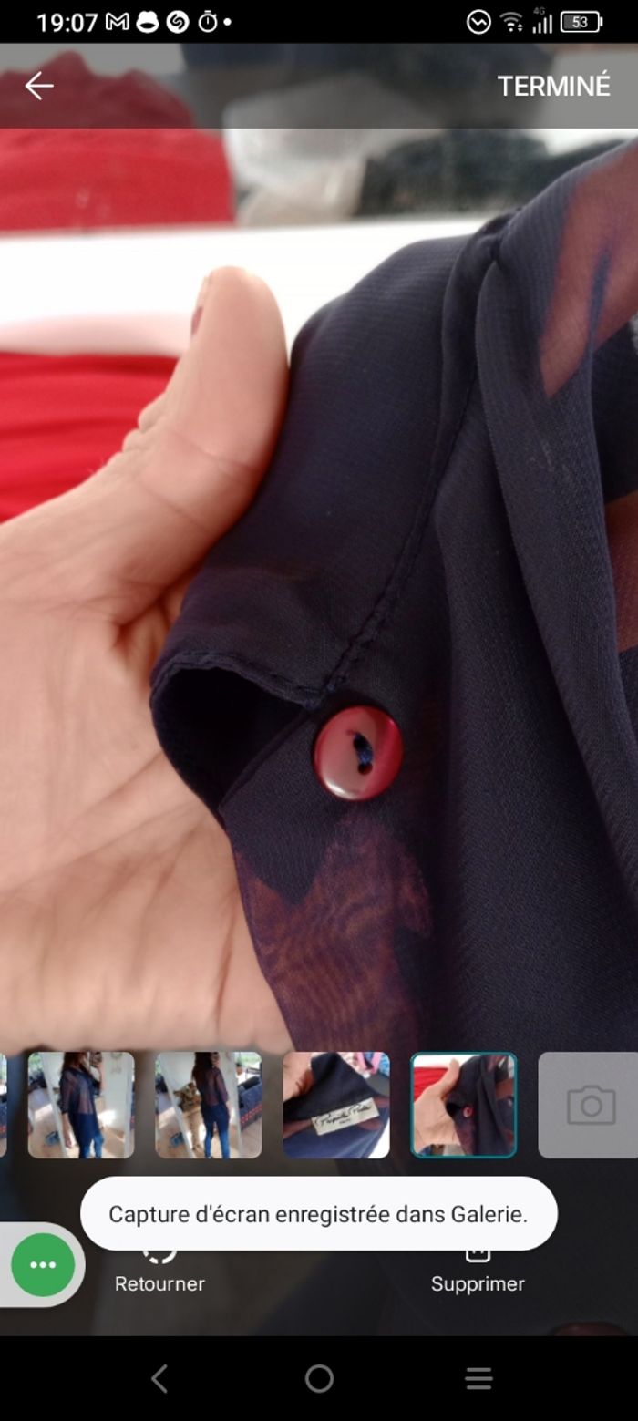 Chemise 50 transparent marine chic - Propriété Privée Paris c87 - photo numéro 9