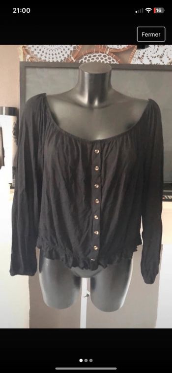 Haut large bouton H&M