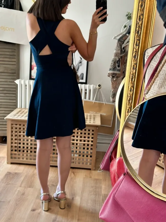 Robe Naf Naf bleu marine taille 36 - photo numéro 2