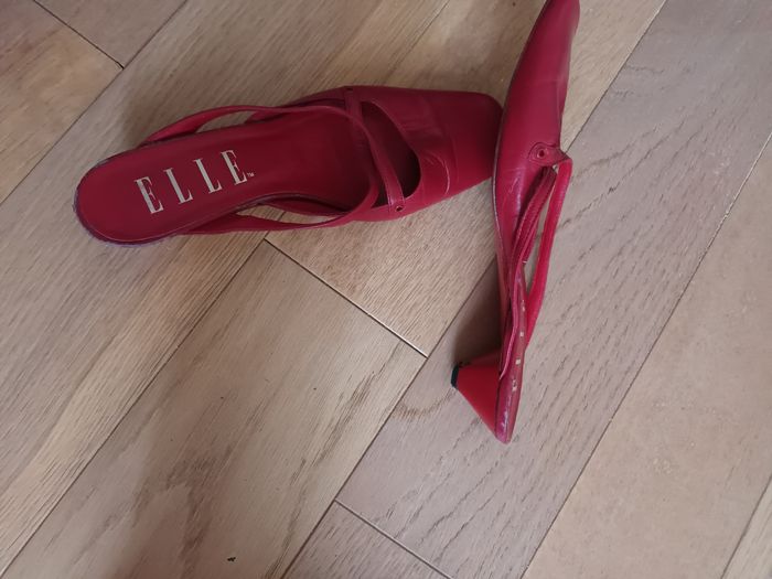 Mules rouges  T 38 ELLE - photo numéro 2