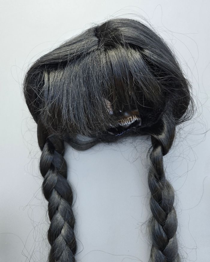 Perruque enfant Mercredi Addams 6 ans et + - photo numéro 5