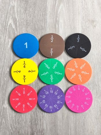 Fractions circulaires en mousse