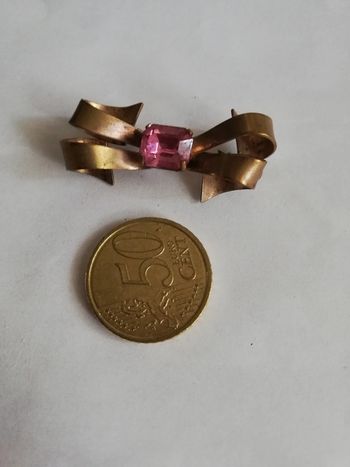 Sublime broche ancienne vintage noeud
