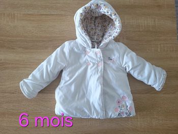 Manteau chaud fleurie 6 mois