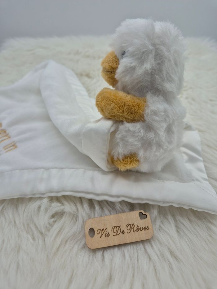 Doudou mouchoir Canard blanc jaune moutarde Born in 2024 Primark - photo numéro 2