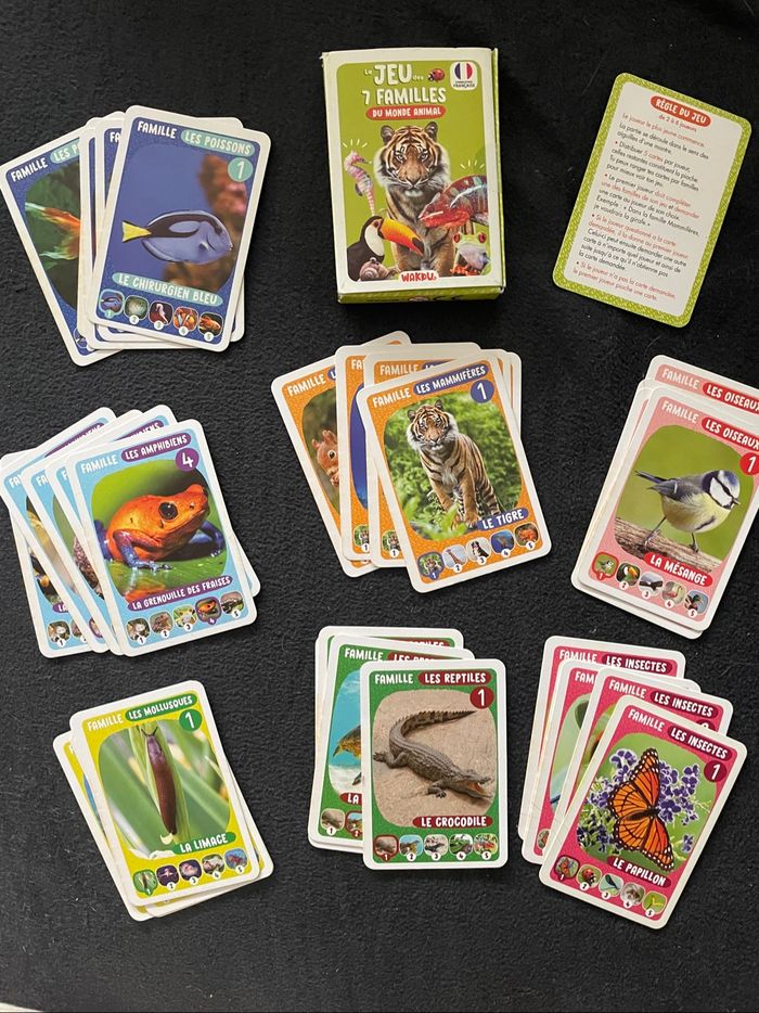 Jeu de 7 familles du monde animal