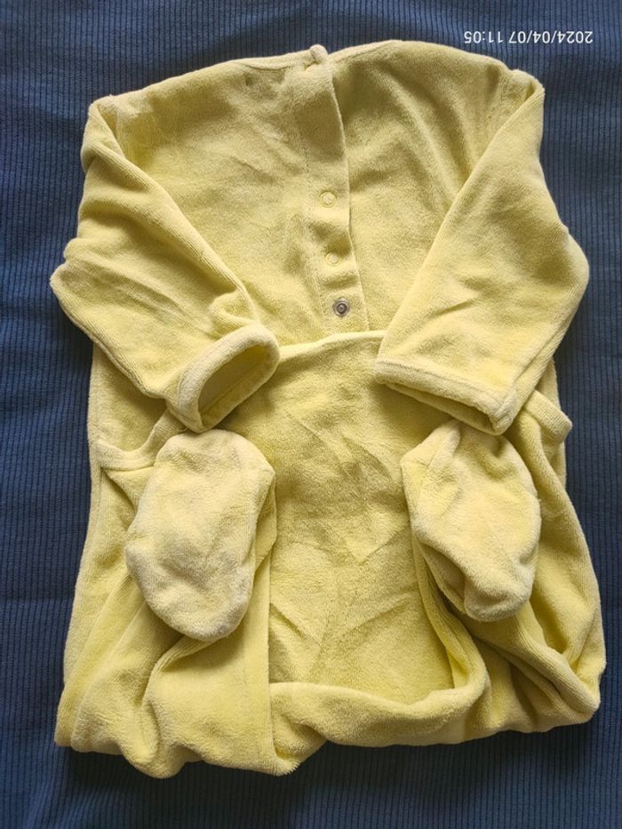 Pyjama jaune 69-72cm - photo numéro 2