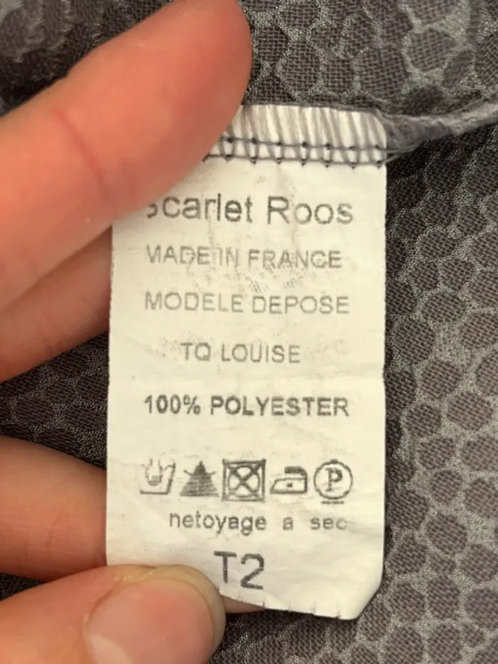 Blouse manches courtes grise Scarlet Roos - photo numéro 9