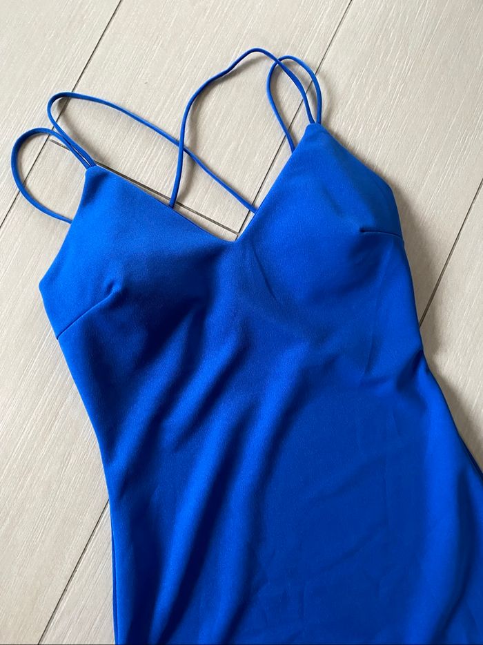 Robe de soirée bleue 34/36 - photo numéro 2