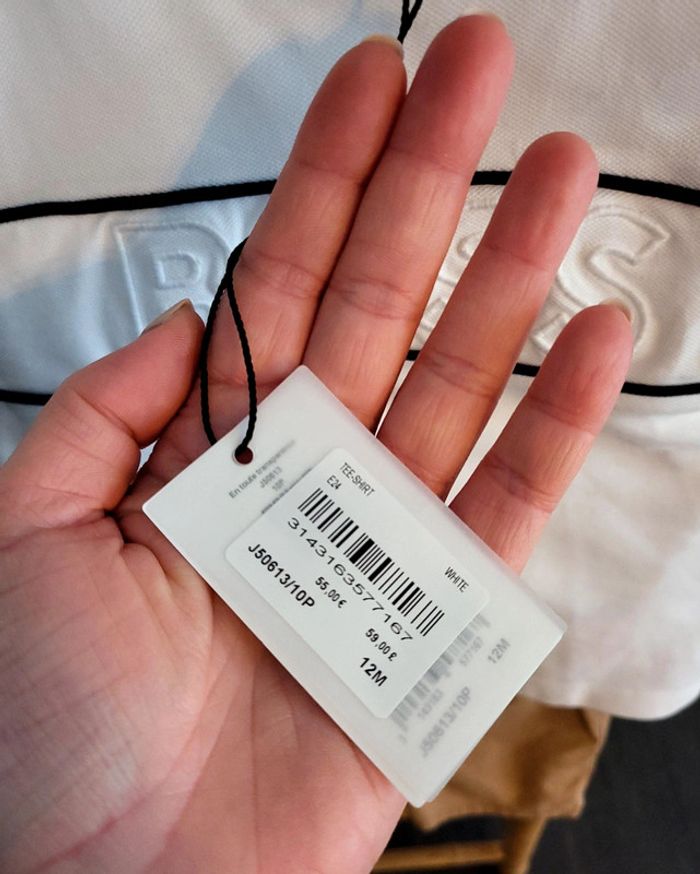 Teeshirt type polo blanc taille 12 mois BOSS neuf - photo numéro 12