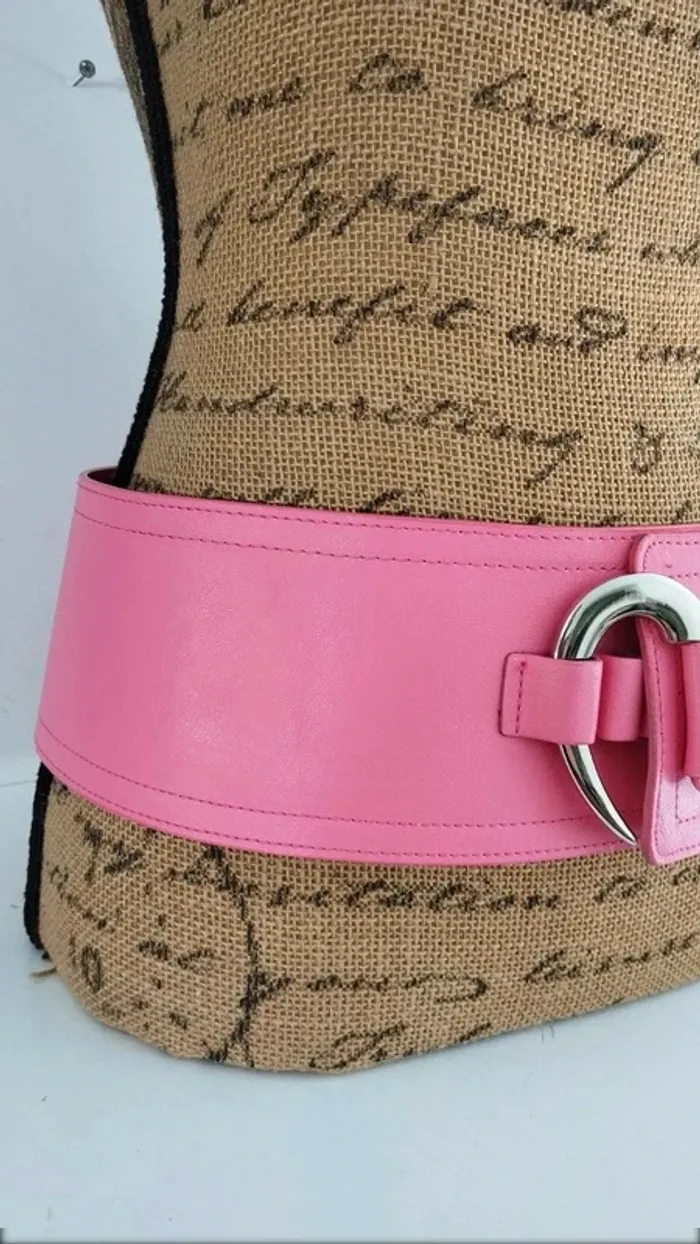 Ceinture large rose crochet 90 cm - photo numéro 9