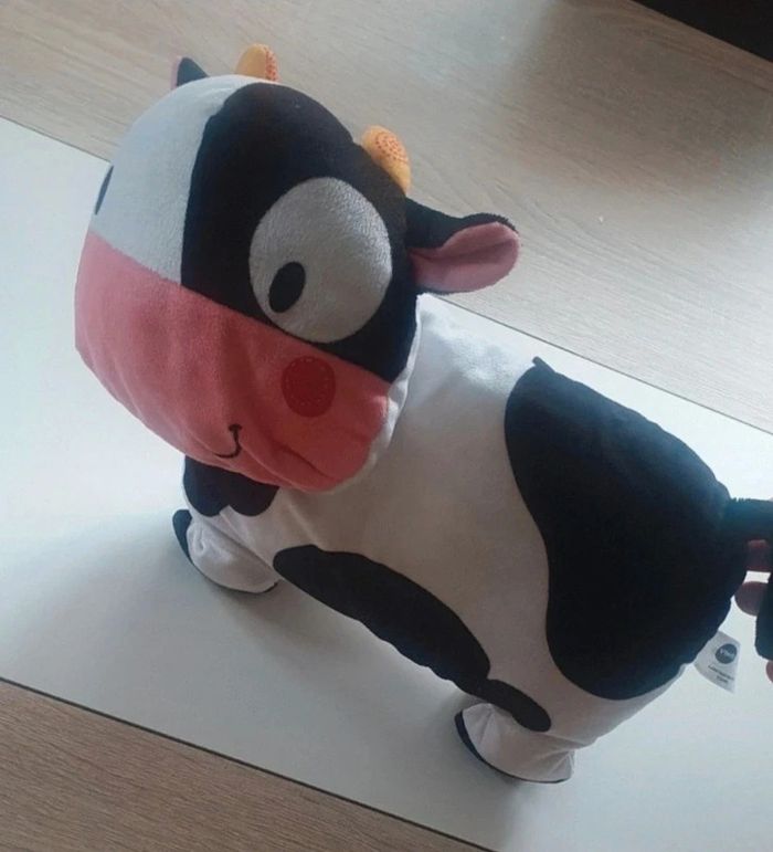 Peluche oreillers vache