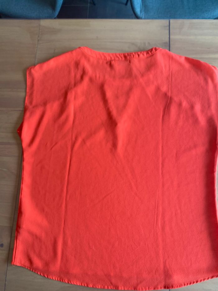 Tee shirt Molly Bracken manche courte corail coupe oversize taille M - photo numéro 15
