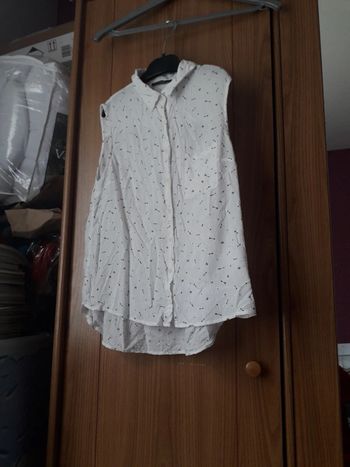 Haut Bonobo blanc à motifs