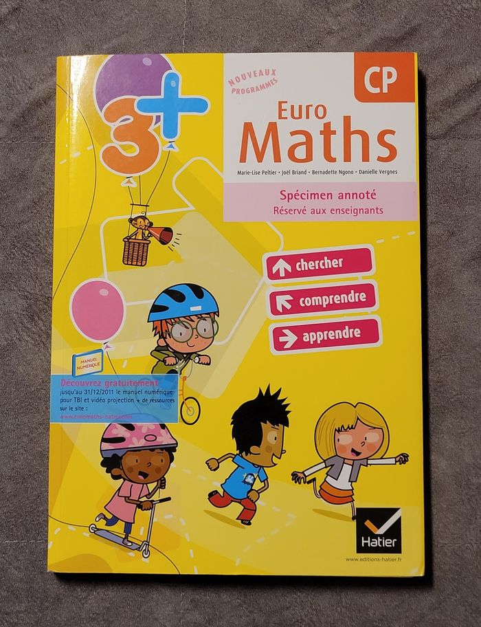 Euro Maths CP éd. 2011, Fichier de l'élève + Aide mémoire (version enseignant) Marie-Lise Peltier