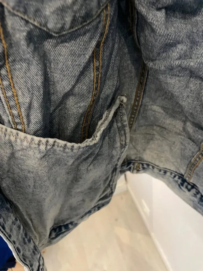 Denim Jacket Veste jean Pull & Bear patchs Womens XL - photo numéro 4