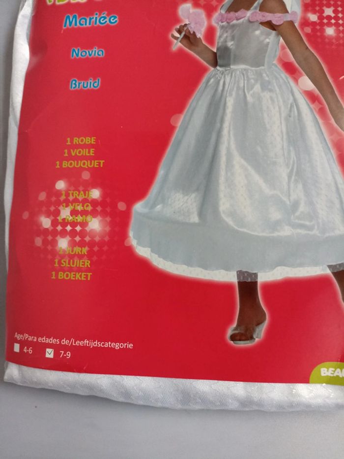 Déguisement mariée 7-9 ans - photo numéro 2