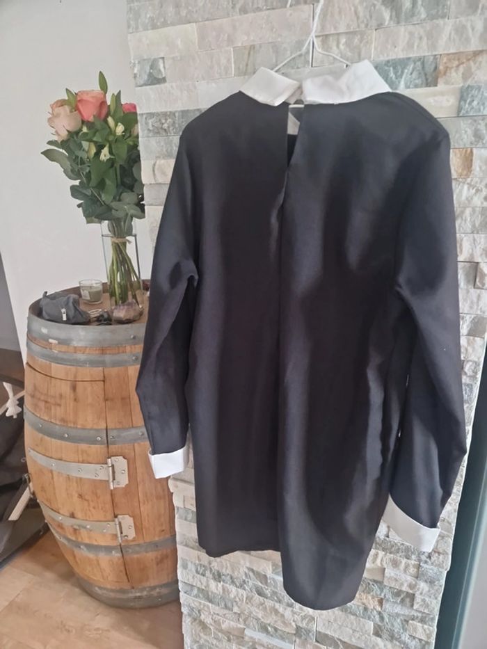 Robe grossesse avec col chemise et perles - photo numéro 5
