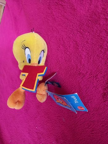 Peluche Titi avec lettre T