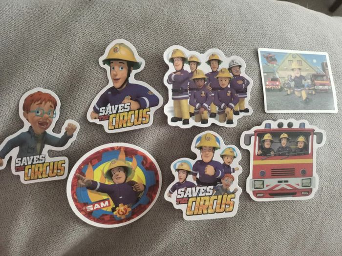 Stickers neufs Sam le pompier