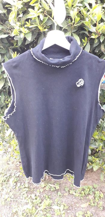 La redoute tee-shirt noir col montant taille 48