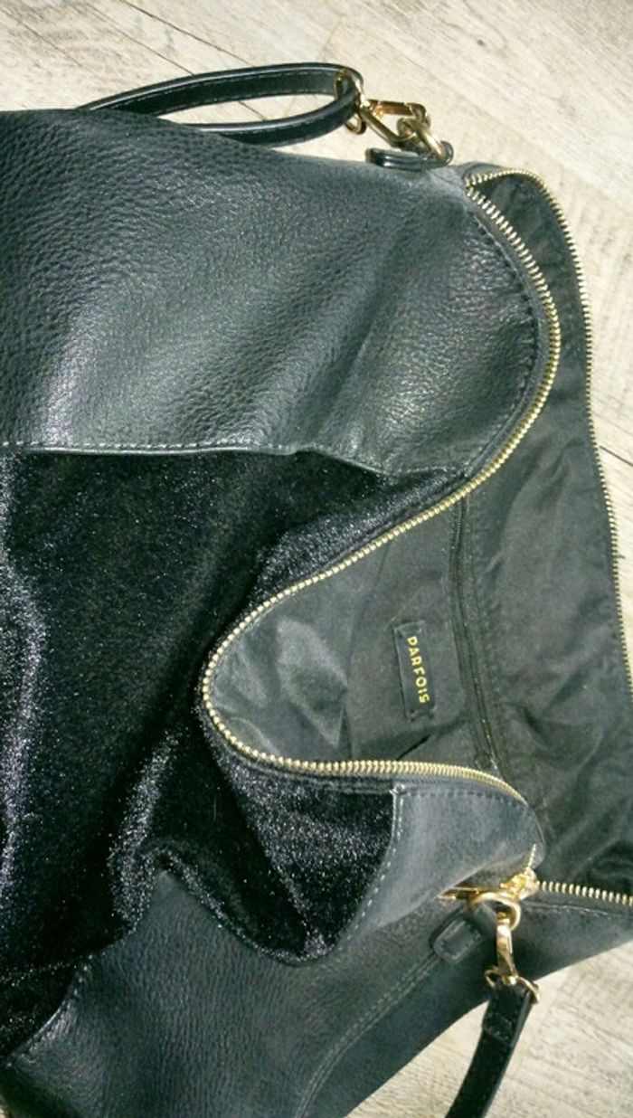 Sac fourure noir parfois - photo numéro 2