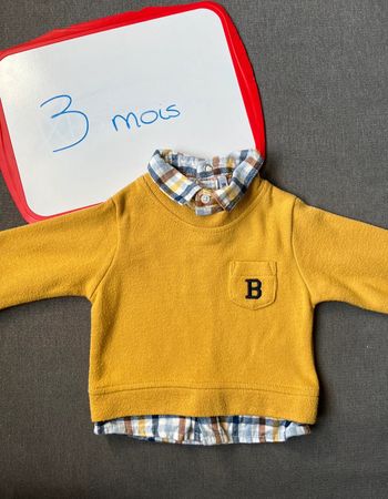 Pull chemise 3 mois