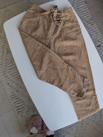 Pantalon fluide marron pull and bear taille S en très bon état 