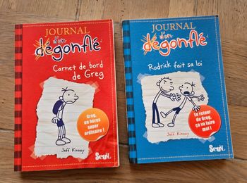 Lot de 2 livres Journal d'un dégonflé
