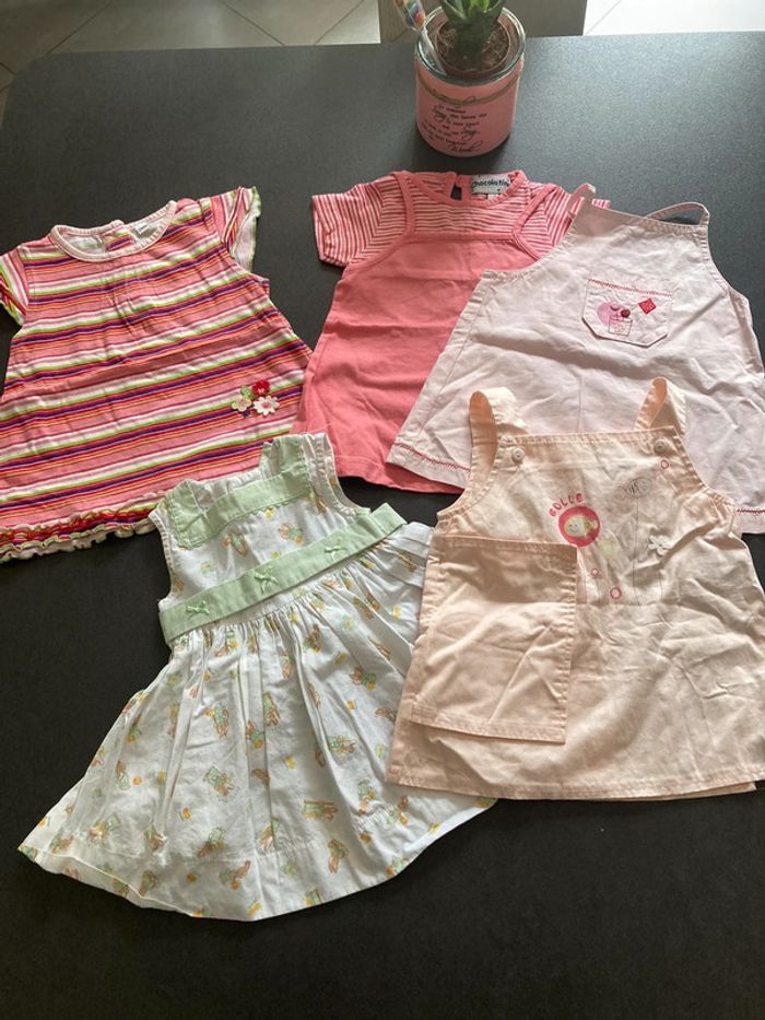 Lot ensemble robe vêtement bébé fille 3 mois été
