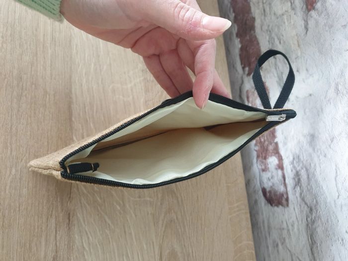 Petite pochette en lin - photo numéro 3