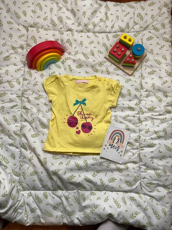 teeshirt manches courtes jaune 12 moi sgémo