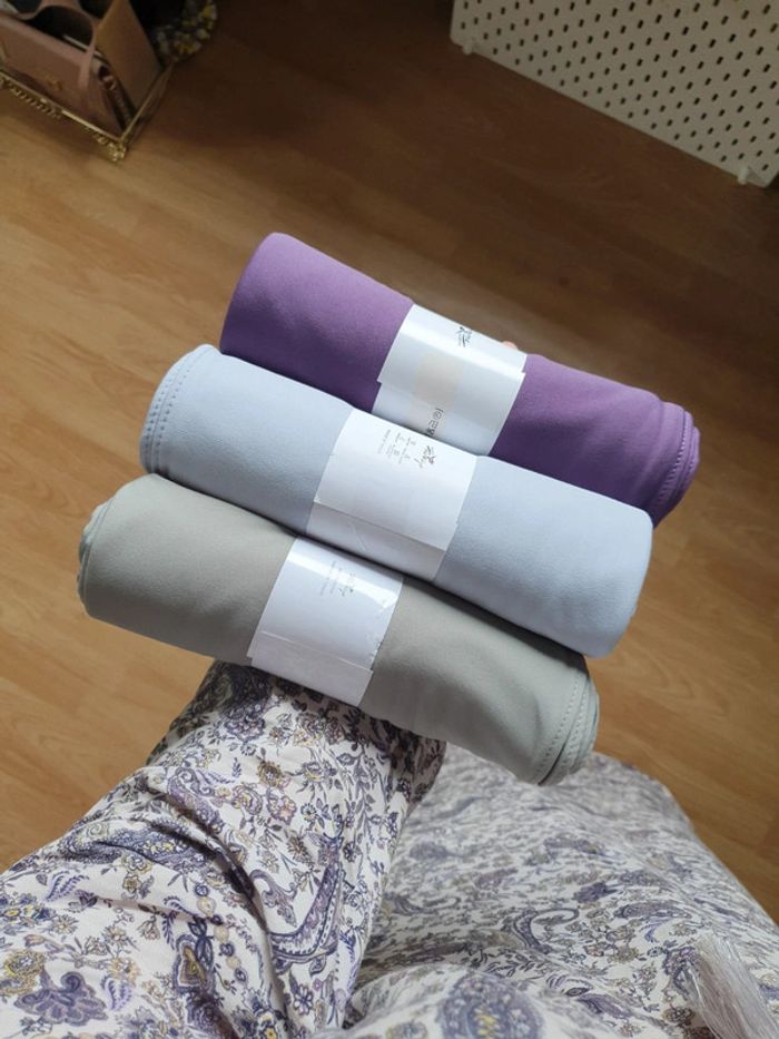 Lot de 3 voiles/hijab en jersey premium luxe - photo numéro 11