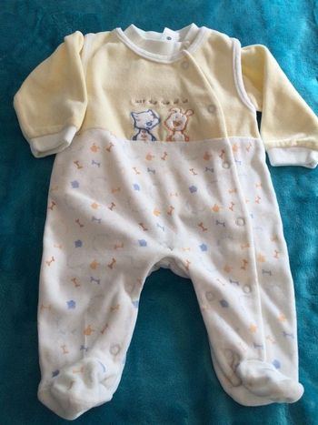 grenouillère ensemble 2 en 1 baby club 56 cm tbe