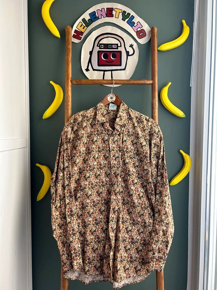 Chemise Naf Naf vintage à fleurs L