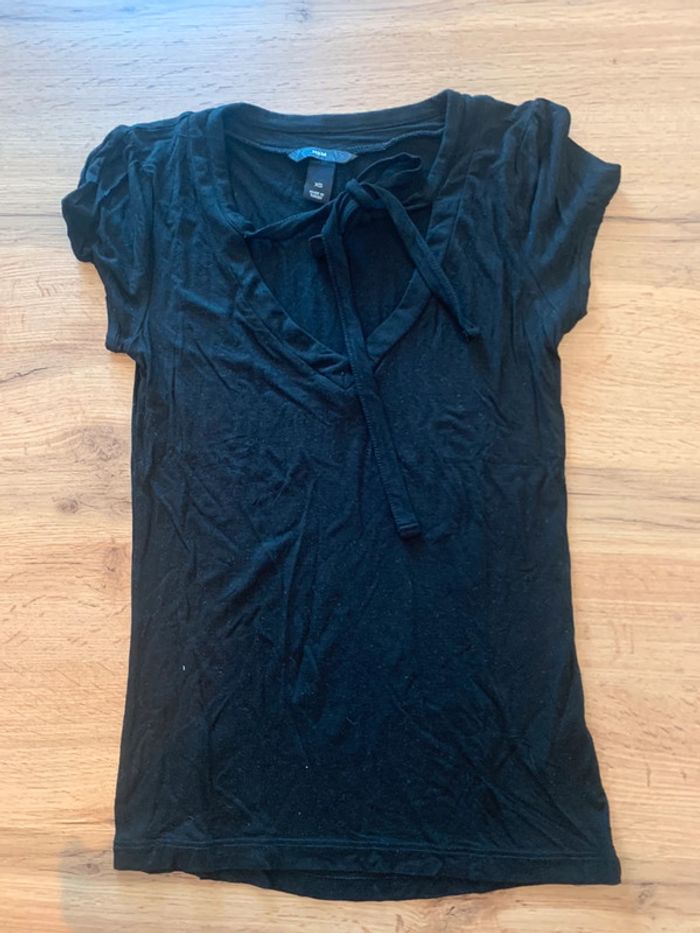 T-shirt noir femme H&M taille XS