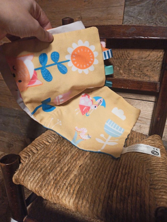 Doudou renard livre tissu tbe - photo numéro 5