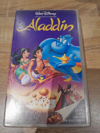 VHS walt disney grand classique Aladdin.