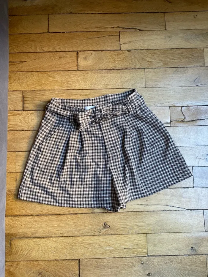 Short à carreaux