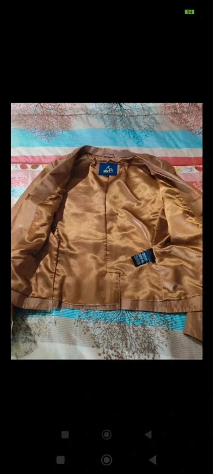 Veste en cuir CB taille M - photo numéro 3