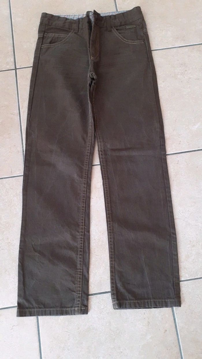 Pantalon toile marron neuf 10 ans