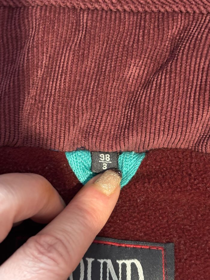 Manteau bordeaux fourré polaire 3 ans - photo numéro 5