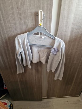 Gilet court argenté 6 ans