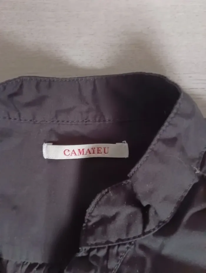 Robe noire Camaïeu Taille 44 en Tbe - photo numéro 3