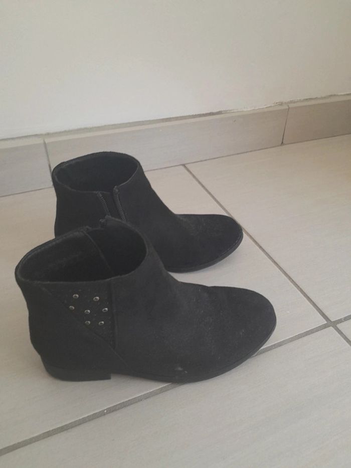 Bottines basses noires fille 34